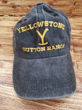 Yellowstone Dutton Ranch Gray Cap Brand Paramount Hat Baseball Dad Y Brand